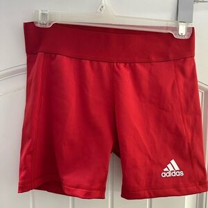 Adidas red volleyball athletic shorts with tags